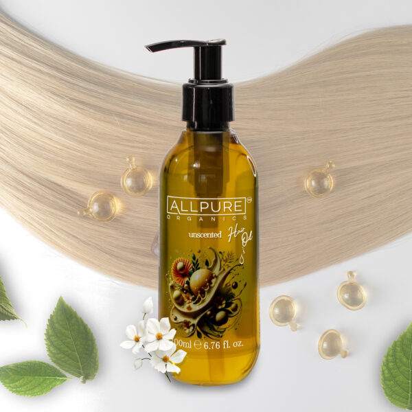 200ml hair oil front ALLPURE 200ml HAIR OIL