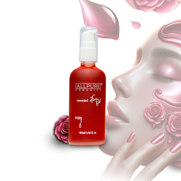 bottle front ALLPURE ROSE DAMASCUS OIL